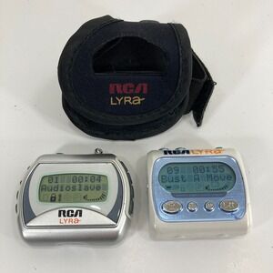 Lot of 2 Vintage RCA Lyra RD1076A & RD1071A MP3 Players Fully Tested Working Y2K